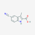 Structure of 5-CYANO-3-METHYL-1H-INDOLE-2-CARBOXYLIC ACID
