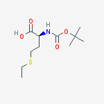 Structure of BOC-2-AMINO-4-(ETHYL(THIO))BUTYRIC ACID