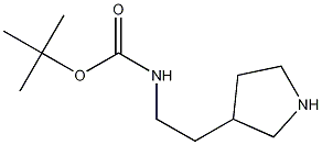 Structure of tert-butyl 2-(pyrrolidin-3-yl)ethylcarbamate