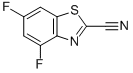 Structure of 2-Benzothiazolecarbonitrile,4,6-difluoro-