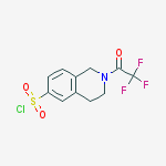 Structure of 2-(2,2,2-TRIFLUOROACETYL)-1,2,3,4-TETRAHYDROISOQUINOLINE-6-SULFONYL CHLORIDE