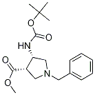 Structure of cis-Methyl 1-benzyl-4-(tert-butoxycarbonylaMino)-pyrrolidine-3-carboxylate