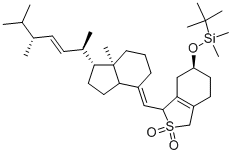 Structure of tert-Butyl-dimethyl-{3-[7a-methyl-1-(1,4,5-trimethyl-hex-2-enyl)-octahydro-inden-4-ylidenemethyl]-2,2-dioxo-2,3,4,5,6,7-hexahydro-1H-2l6-benzo[c]thiophen-5-yloxy}-silane