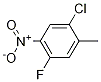 Structure of Benzene, 1-chloro-4-fluoro-2-methyl-5-nitro-