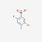 Structure of 1-Bromo-4-fluoro-2-methyl-5-nitrobenzene