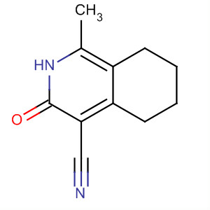 Structure of 4-Isoquinolinecarbonitrile, 2,3,5,6,7,8-hexahydro-1-methyl-3-oxo-