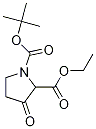 N-BOC-3-氧代吡咯烷-2-甲酸乙酯结构式