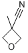 Structure of 3-OXETANECARBONITRILE, 3-METHYL-