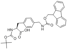 Structure of BOC-L-4-AMINOMETHYLPHENYLALANINE(FMOC)
