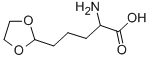 ALPHA-AMINO-5-(1,3-DIOXOLANE-2-YL)-PENTANOIC ACID结构式