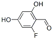 Structure of BENZALDEHYDE, 2-FLUORO-4,6-DIHYDROXY-