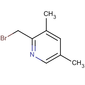 Structure of Pyridine, 2-(bromomethyl)-3,5-dimethyl-