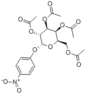 Structure of (4-NITRO)PHENYL-2,3,4,6-TETRA-O-ACETYL-ALPHA-D-GALACTOPYRANOSIDE