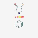 Structure of 4-BroMo-1-tosylpyrrolidin-3-one