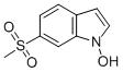 Structure of 1-HYDROXY-6-(METHYLSULFONYL)INDOLE