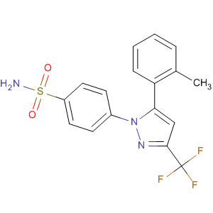 Structure of Benzenesulfonamide,4-[5-(2-methylphenyl)-3-(trifluoromethyl)-1H-pyrazol-1-yl]-