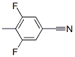 Structure of Benzonitrile, 3,5-difluoro-4-methyl-