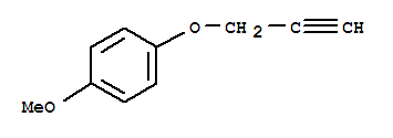 Structure of benzene, 1-methoxy-4-(2-propyn-1-yloxy)-