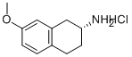 Structure of (R)-7-METHOXY-1,2,3,4-TETRAHYDRO-NAPHTHALEN-2-YLAMINE HYDROCHLORIDE