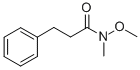 Structure of N-METHOXY-N-METHYL-3-PHENYL-PROPIONAMIDE