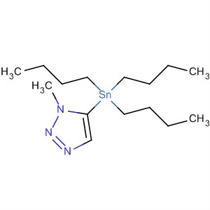 Structure of 1H-1,2,3-Triazole, 1-methyl-5-(tributylstannyl)-