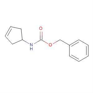 Structure of Carbamic acid, 3-cyclopenten-1-yl-, phenylmethyl ester