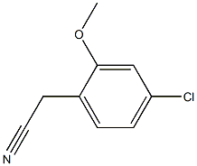 Structure of 2-(4-chloro-2-methoxyphenyl)acetonitrile