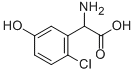 (RS)-2-CHLORO-5-HYDROXYPHENYLGLYCINE结构式