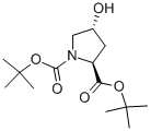(2S,4R)-双-叔丁基4-羟基吡咯烷-1,2-二甲酸酯结构式