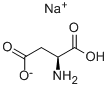 Structure of L-aspartic acid, sodium salt