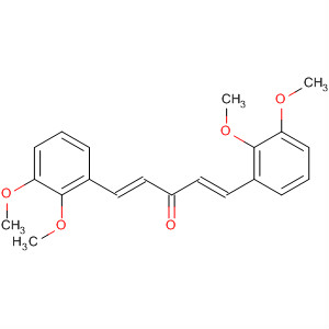 Structure of 1,4-Pentadien-3-one, 1,5-bis(2,3-dimethoxyphenyl)-, (1E,4E)-
