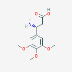 Structure of (3r)-3-amino-3-(3,4,5-trimethoxyphenyl)propanoic Acid