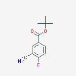 3-CYANO-4-FLUOROBENZOIC ACID T-BUTYL ESTER结构式