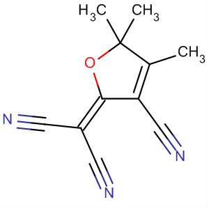 Structure of Propanedinitrile, (3-cyano-4,5,5-trimethyl-2(5H)-furanylidene)-