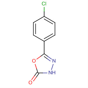 Structure of 1,3,4-Oxadiazol-2(3H)-one, 5-(4-chlorophenyl)-