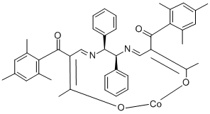 Structure of (1S,2S)-N,N-BIS[3-OXO-2-(2,4,6-TRIMETHYLBENZOYL)BUTYLIDENE]-1,2-DIPHENYLETHYLENEDIAMINATO COBALT(II)