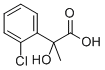 Structure of BENZENEACETIC ACID, 2-CHLORO-A-HYDROXY-A-METHYL-