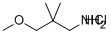 Structure of 3-Methoxy-2,2-dimethyl-1-propanamine Hydrochloride