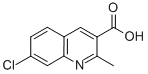 7-CHLORO-2-METHYLQUINOLINE-3-CARBOXYLIC ACID结构式
