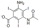 Structure of DIATRIZOIC ACID RELATED COMPOUND A (50 MG) (5-ACETAMIDO-3-AMINO-2,4,6-TRIIODOBENZOIC ACID)