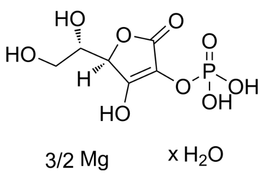 Structure of L-Ascorbic acid 2-phosphate magnesium hydrate