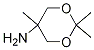 Structure of 1,3-Dioxan-5-amine, 2,2,5-trimethyl-