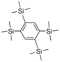 Structure of 1,2,4,5-Tetrakis(trimethylsilyl)benzene
