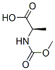 Structure of D-ALANINE,N-(METHOXYCARBONYL)-