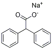 Structure of Benzeneacetic acid, a-phenyl-, sodium salt