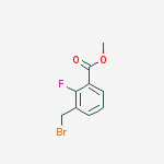 Structure of methyl 3-(bromomethyl)-2-fluorobenzoate