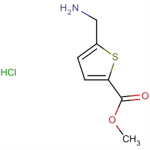 Structure of 2-Thiophenecarboxylic acid, 5-(aminomethyl)-, methyl ester,hydrochloride