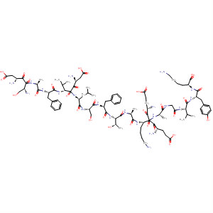 L-Lysine,L-a-aspartyl-L-seryl-L-alanyl-L-phenylalanyl-L-a-aspartyl-L-valyl-L-leucyl-L-seryl-L-phenylalanyl-L-threonyl-L-alanyl-L-a-glutamyl-L-a-glutamyl-L-lysyl-L-alanylglycyl-L-valyl-L-tyrosyl-结构式