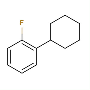Structure of Benzene, 1-cyclohexyl-2-fluoro-