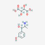 Structure of (-)-(1-aminoethyl)-3-hydroxyphenzenemethanol